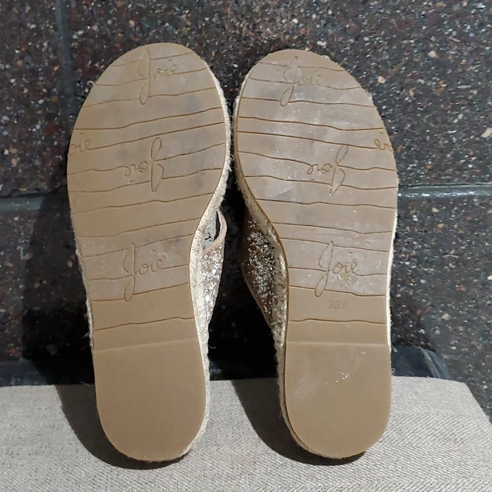 Joie Womens Ianna Espadrille Gold Sandals